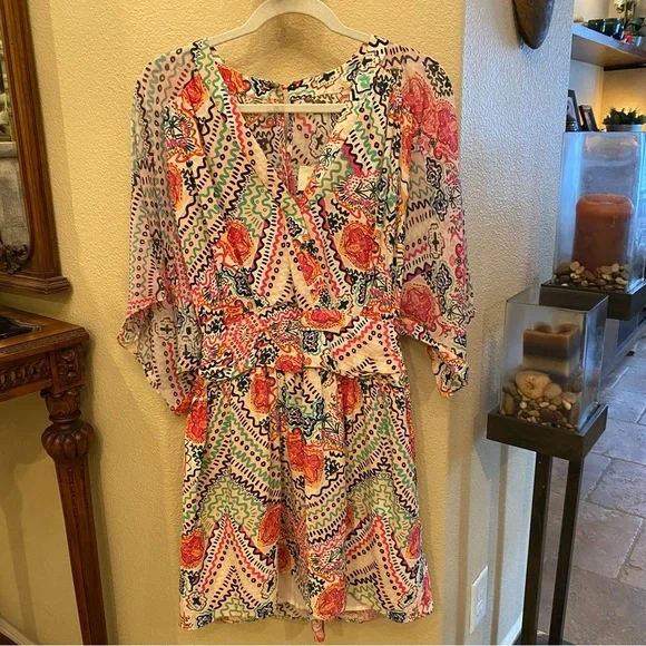 Maeve Anthropologie Women Colorful Print Dress Size 2 - Picture 2 of 12